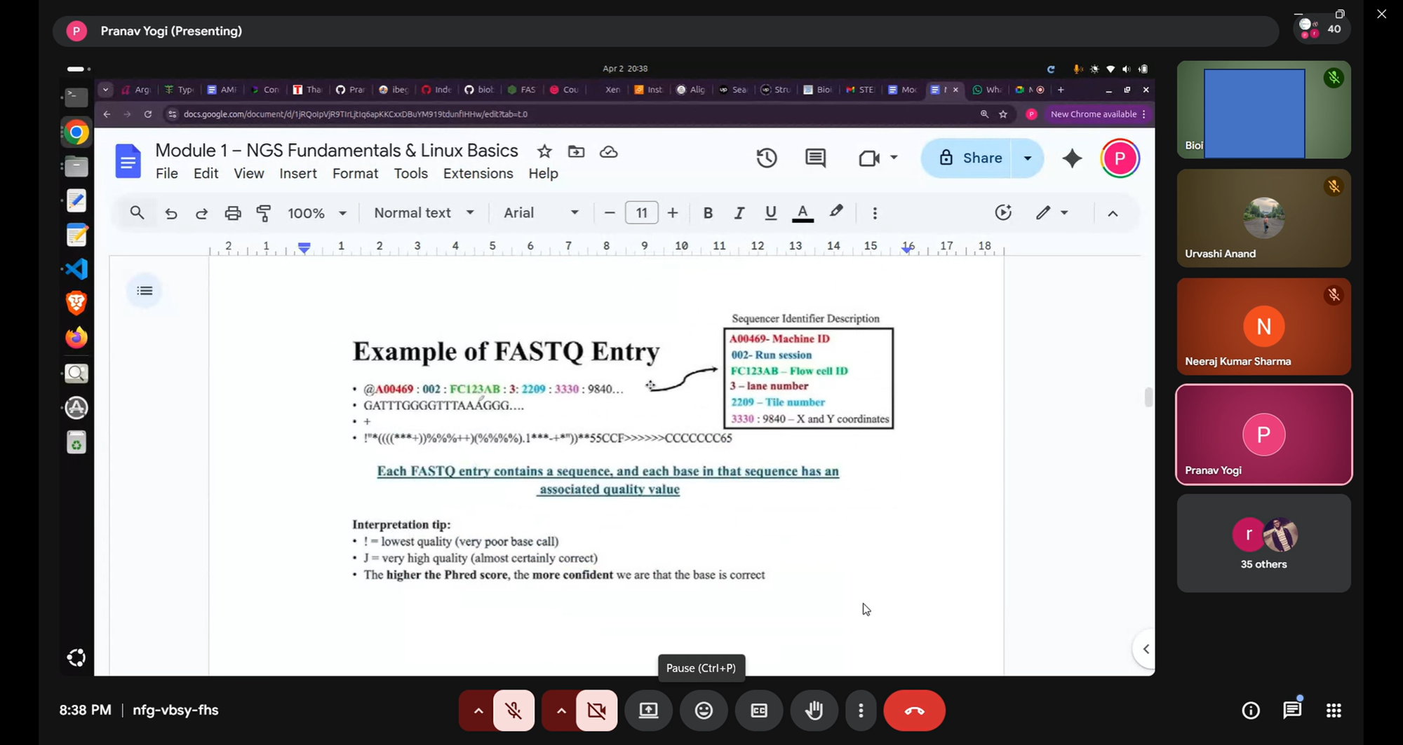 FASTQ Format Walk-through